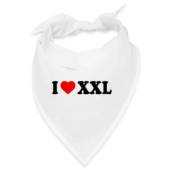 I love xxx - Bandana - Weiß - Vorne
