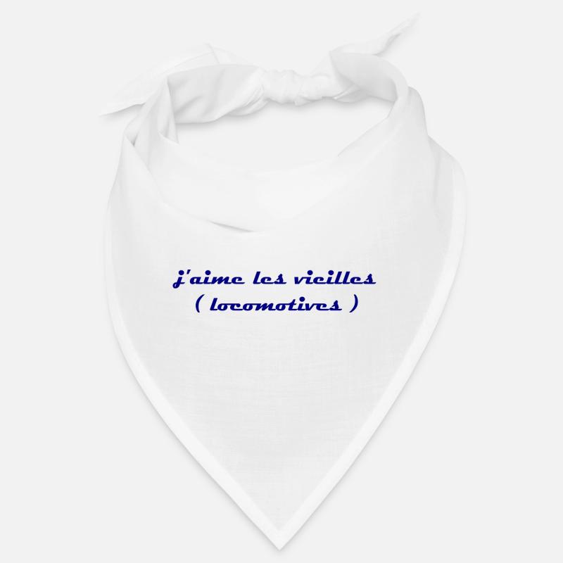 Ich mag alte blaue Lokomotiven Bandana