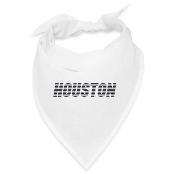 Houston Texas - Bandana - Weiß - Vorne