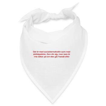 Sozialdemokraten Text - Bandana - Weiß - Vorne