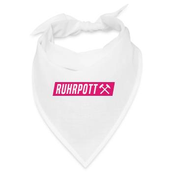 Ruhrpott - Ruhr Pott - Zeche - Zollverein - NRW - Bandana - Weiß - Vorne