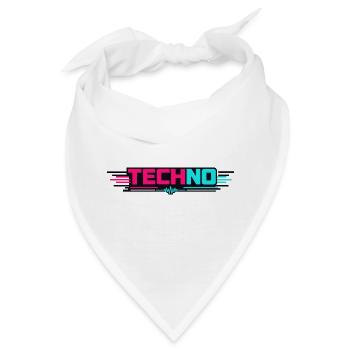 Techno Neon Puls - Bandana - Weiß - Vorne