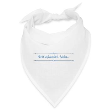 Nicht unfreundlich Selektiv Typo-Print - Bandana - Weiß - Vorne