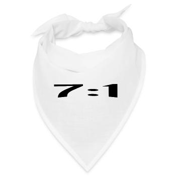 7:1, a perfect score - Bandana - Weiß - Vorne