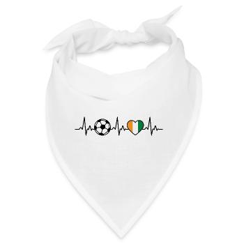Elfenbeinküste Fußball Herzschlag Elfenbeinküste - Bandana - Weiß - Vorne