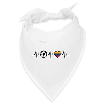 Venezuela Fußball Herzschlag Venezuela - Bandana - Weiß - Vorne