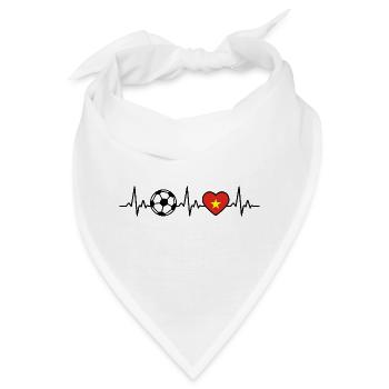 Vietnam Fußball Herzschlag Vietnam - Bandana - Weiß - Vorne
