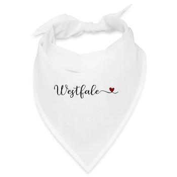 Westfalen Herz - Bandana - Weiß - Vorne