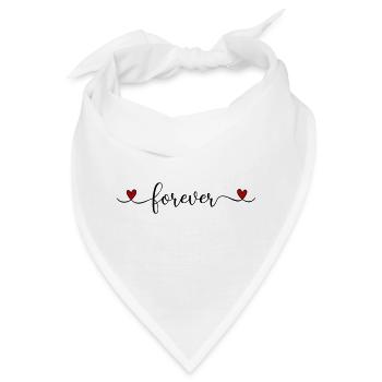 Ewiges Herz - Bandana - Weiß - Vorne