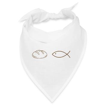 Laibe und Fisch - Bandana - Weiß - Vorne