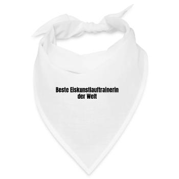 Beste Eiskunstlauftrainerin der Welt Geschenk - Bandana - Weiß - Vorne