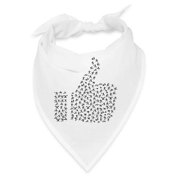 Daumen hoch Sport - Bandana - Weiß - Vorne