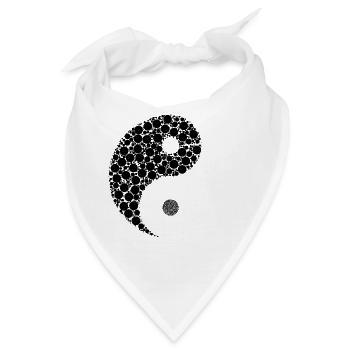 Ying Yang - Bandana - Weiß - Vorne