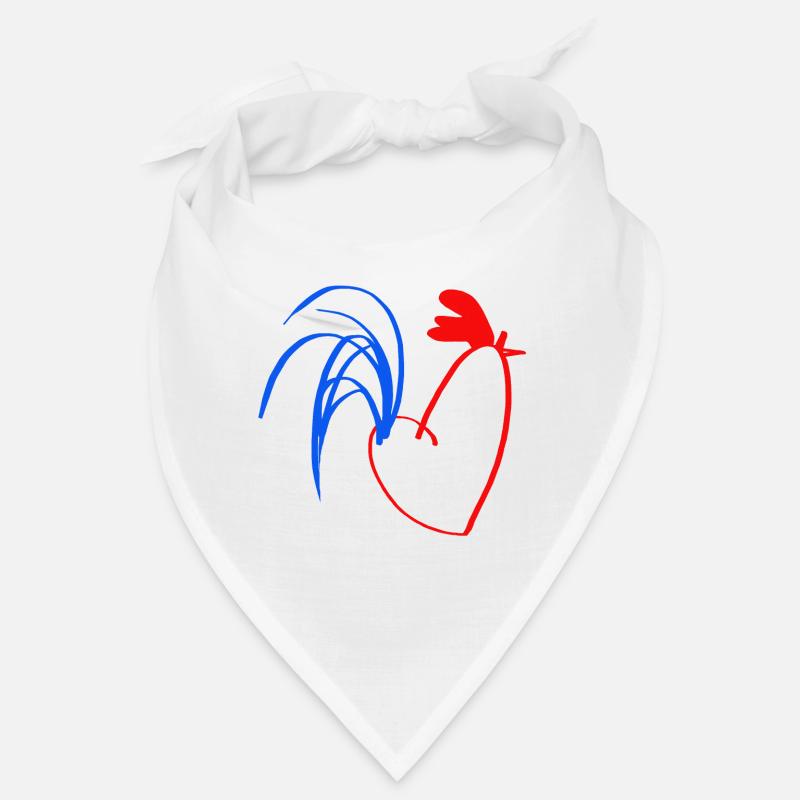 coq bleu blanc rouge Bandana