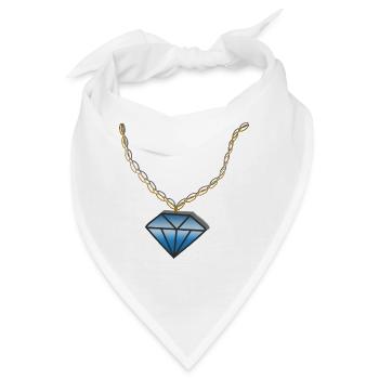 Kette Diamant - Bandana - Weiß - Vorne