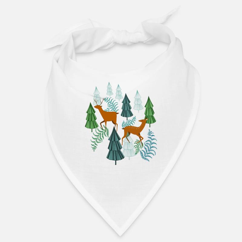 Jagdzeit Waldbewohner Hirsch und Reh Geschenk Bandana