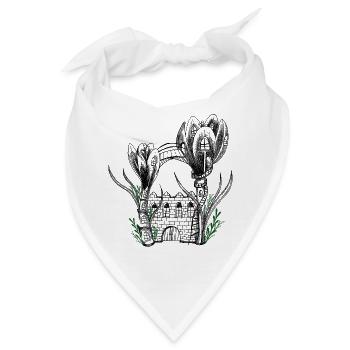 Garden Flower Castle - Bandana - Weiß - Vorne