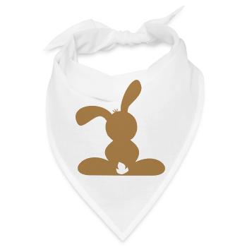 hase - Bandana - Weiß - Vorne