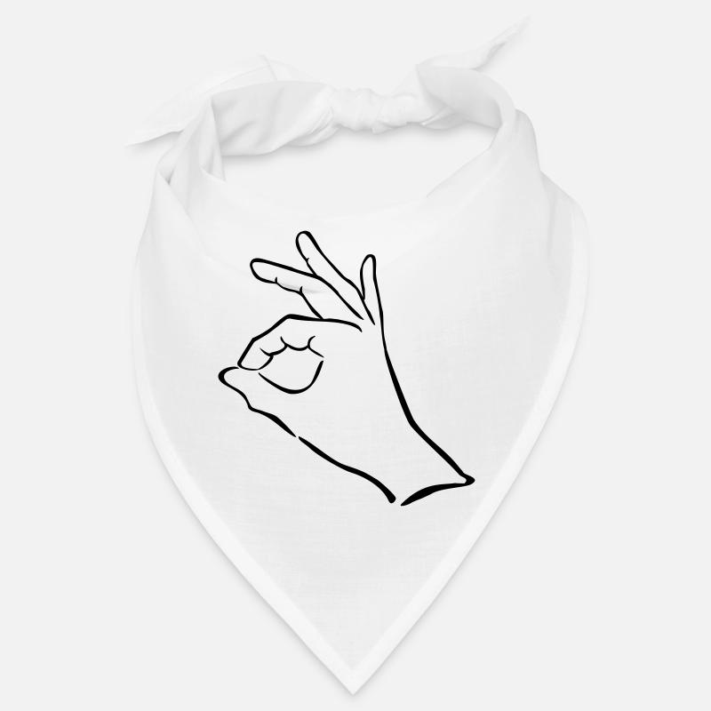 hand zeichen finger Bandana