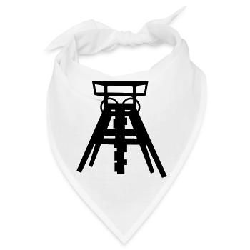 zeche ruhrgebiet - Bandana - Weiß - Vorne