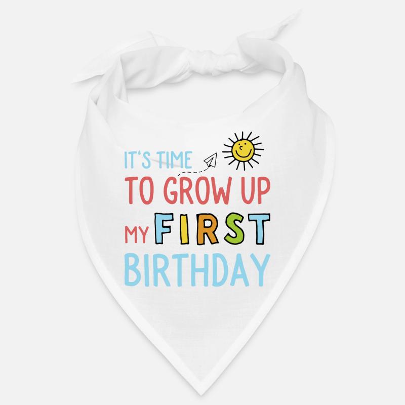 Funny first birthday sayings Bandana