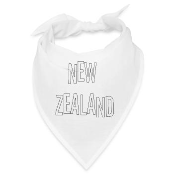 New Zealand - Bandana - Weiß - Vorne