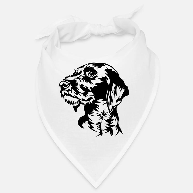 German Wirehaired Pointer head Bandana