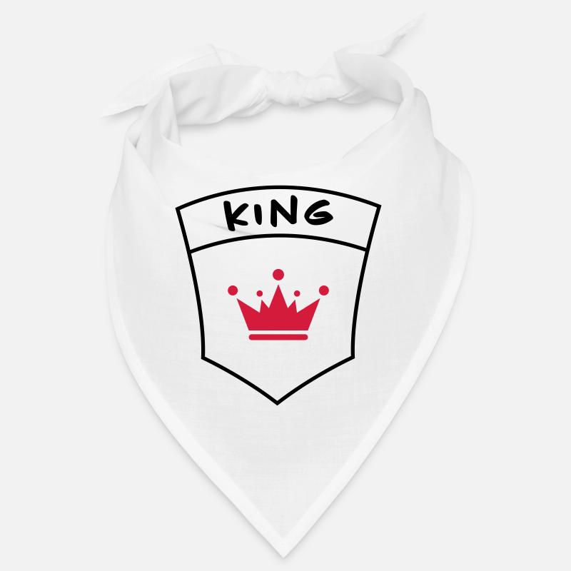 King auf Brusttasche Bandana