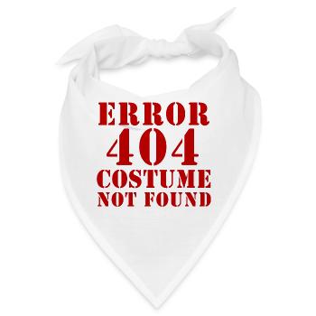 Error 404 - Costume not found - Bandana - Weiß - Vorne