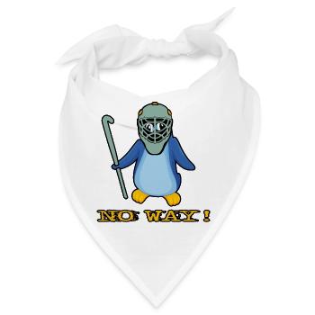 hockey feldhockey torwart no way hockeytormann - Bandana - Weiß - Vorne