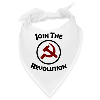 Sozialismus Revolution - Bandana - Weiß - Vorne
