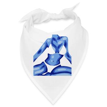 Frau in Bikini - Bandana - Weiß - Vorne