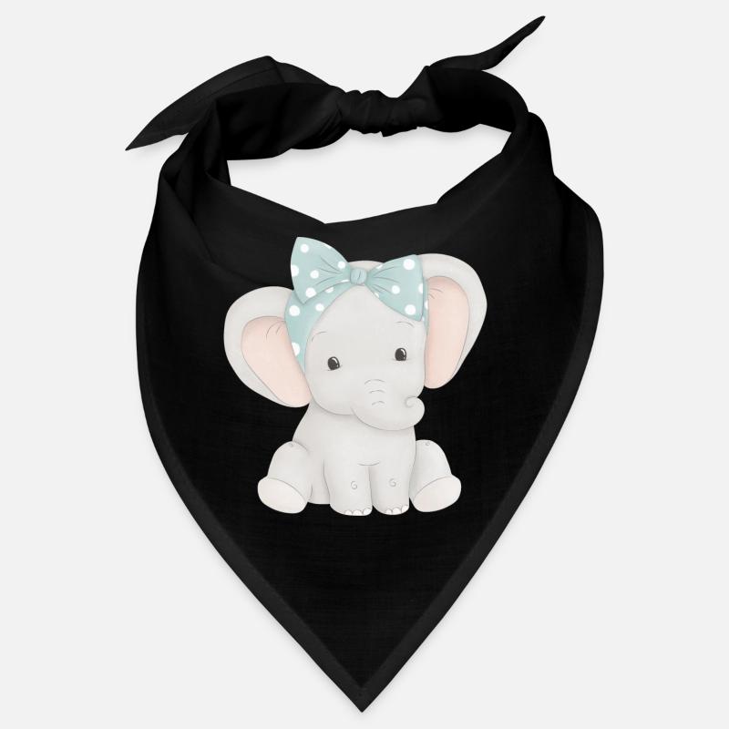niedlicher Elefant mit Schleife Bandana