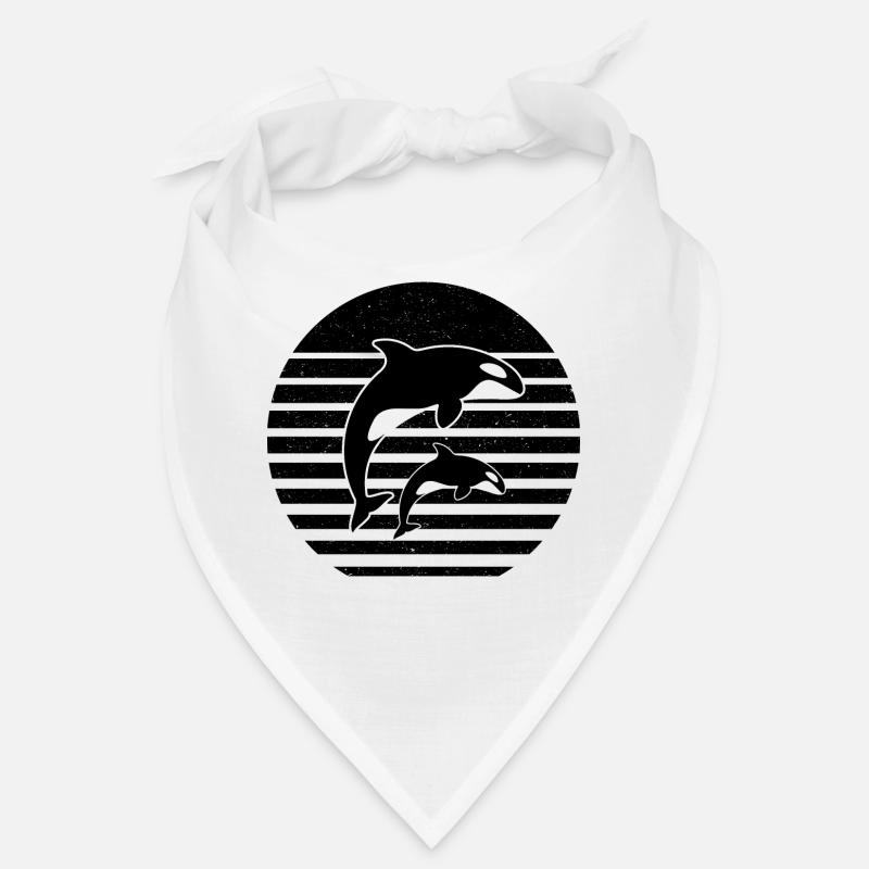 Orques vintage Baleines Épaulards Animaux Bandana