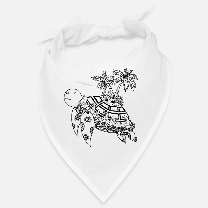 Turtle with island on its back Bandana