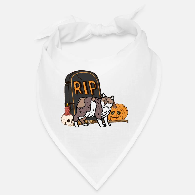 Süße Manx Halloween Katze Bandana