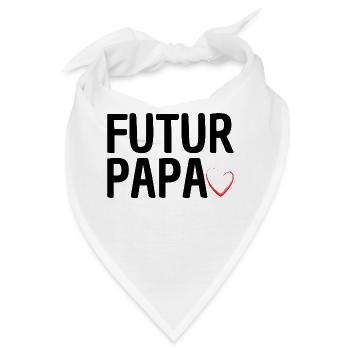 Werdender Vater - Bandana - Weiß - Vorne