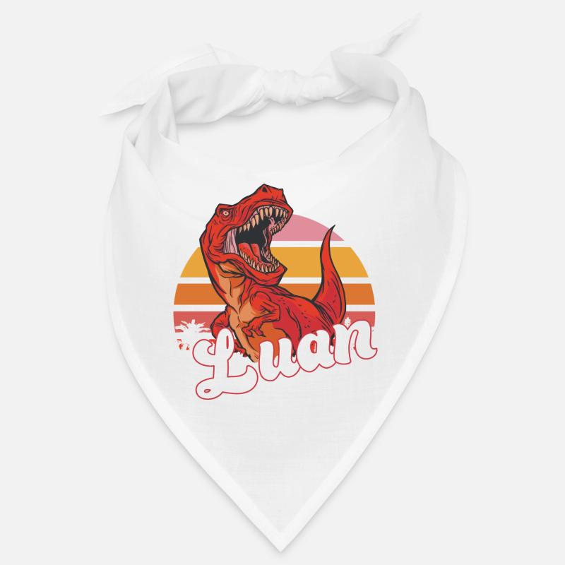 LUAN - Beau prénom de garçon avec T-REX Dino Bandana