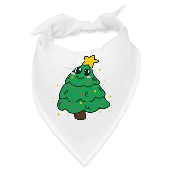 christmas tree - Bandana - Weiß - Vorne