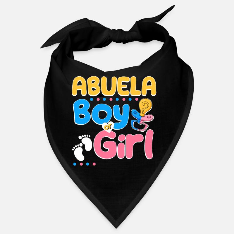 Rose ou bleu Abuela t’aime grand-mère espagnole Bandana