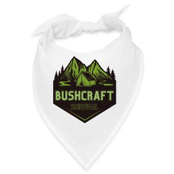 Bushcraft survival - Bandana - Weiß - Vorne