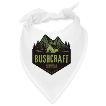 Bushcraft survival - Bandana - Weiß - Vorne