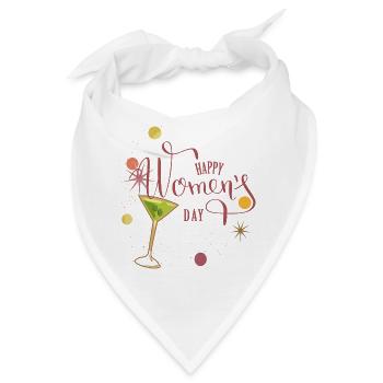 Womens Day, Frauentag - Bandana - Weiß - Vorne