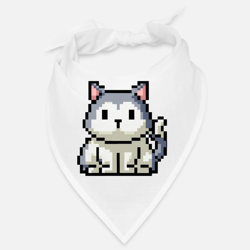 8bit 16bit chat pixélisé Bandana