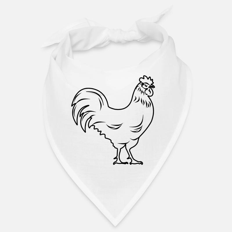 Coq transparent Bandana