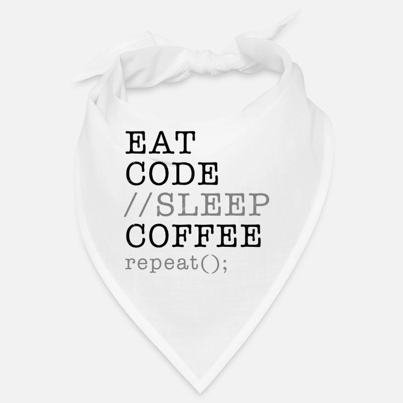 Informatik Python Programmierer essen Code Schlaf Bandana