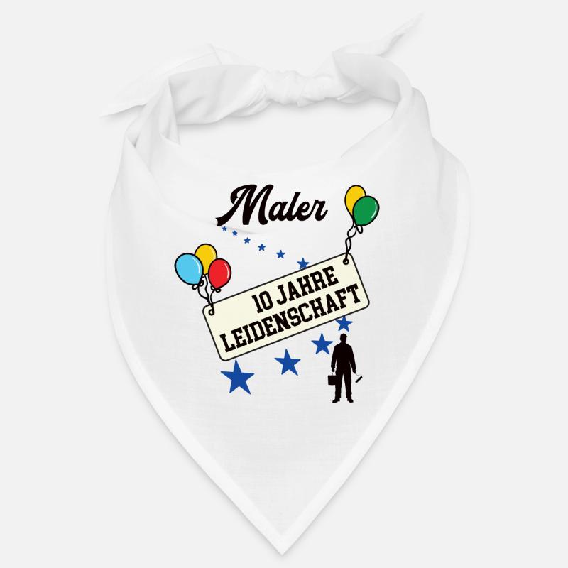 Maler Jubiläum 10 Jahre 10. jähriges bester 10th Bandana