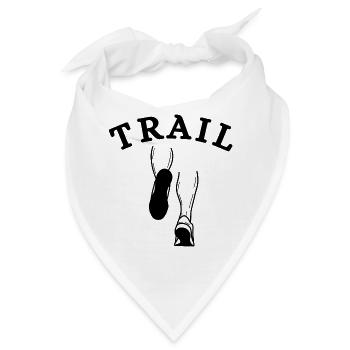 Trail, Trailrunning-Fan, Trailrunning - Bandana - Weiß - Vorne