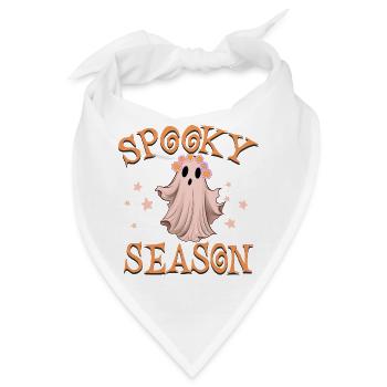 Halloween Spooky Season - Bandana - Weiß - Vorne
