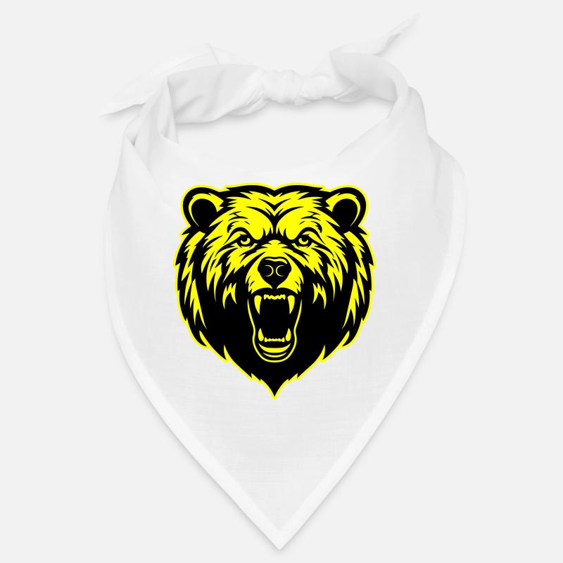 Tête de grizzli Bandana